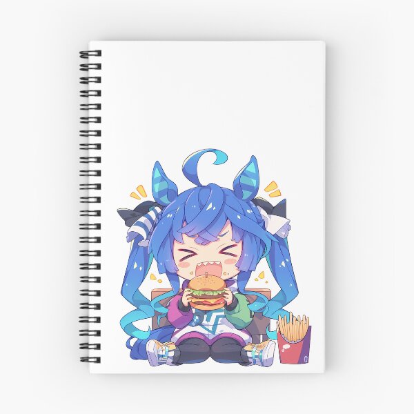 Artikelvorschau, Twin Turbo Uma Musume Pretty Derby Chibi Kawaii Burger Aufgeregtes Anime-Mädchen Snack entworfen und verkauft von earlobejerk.