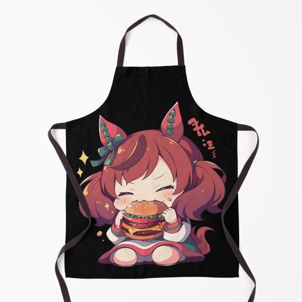 Item preview, Nice Nature Uma Musume Chibi Burger Hungry Smile designed and sold by earlobejerk.