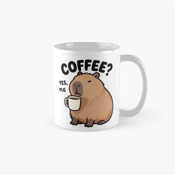 Item preview, Coffee Yes Please Capybara Meme designed and sold by Technoexpert.