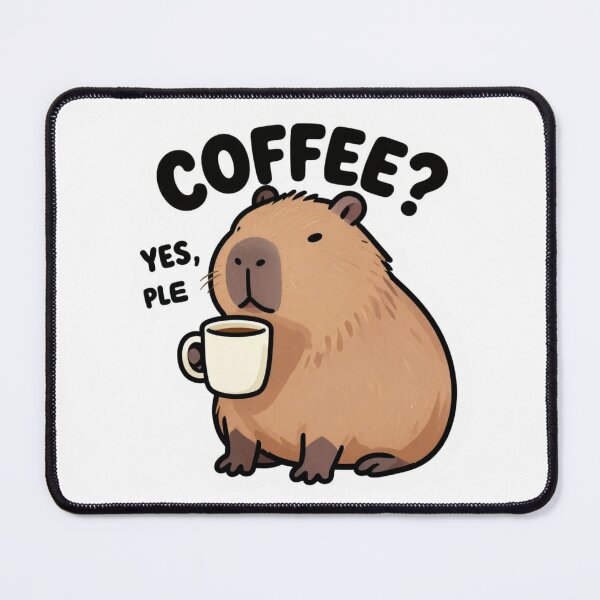 Item preview, Coffee Yes Please Capybara Meme designed and sold by Technoexpert.
