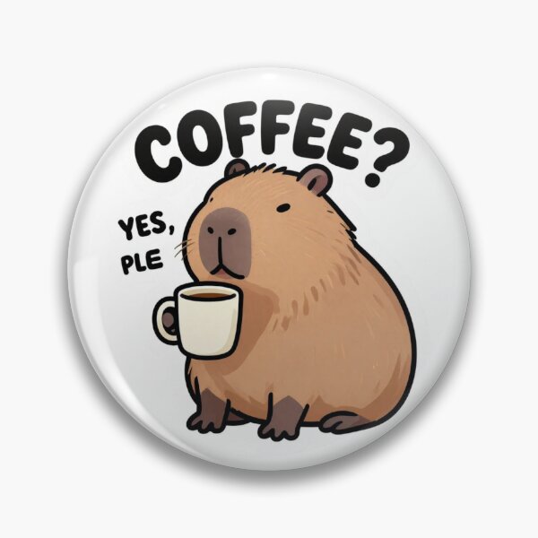 Item preview, Coffee Yes Please Capybara Meme designed and sold by Technoexpert.