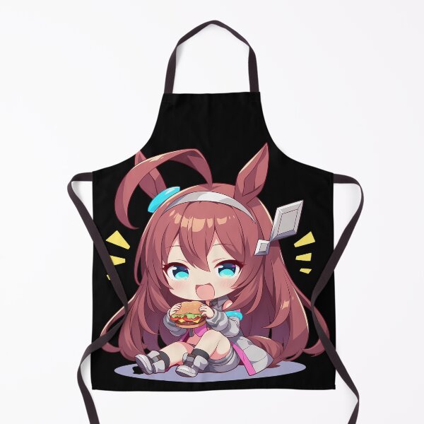 Item preview, Mihono Bourbon Uma Musume Pretty Derby Kawaii Chibi Burger Anime Girl Vivid Charm designed and sold by earlobejerk.