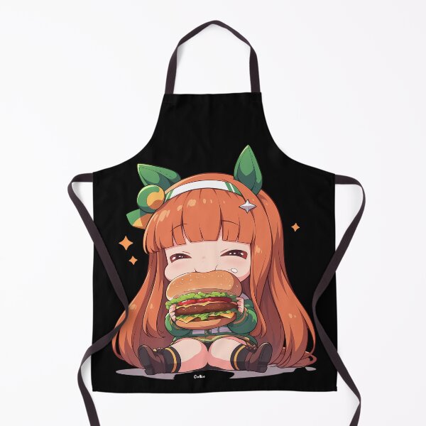 Item preview, Silence Suzuka Uma Musume Pretty Derby Chibi Kawaii Burger Anime Girl Sweet Joy designed and sold by earlobejerk.