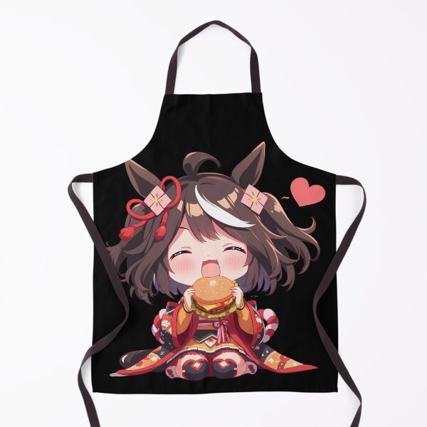 Item preview, Kitasan Black Uma Musume Pretty Derby Chibi Kawaii Burger Anime Girl Kawaii Charm designed and sold by earlobejerk.