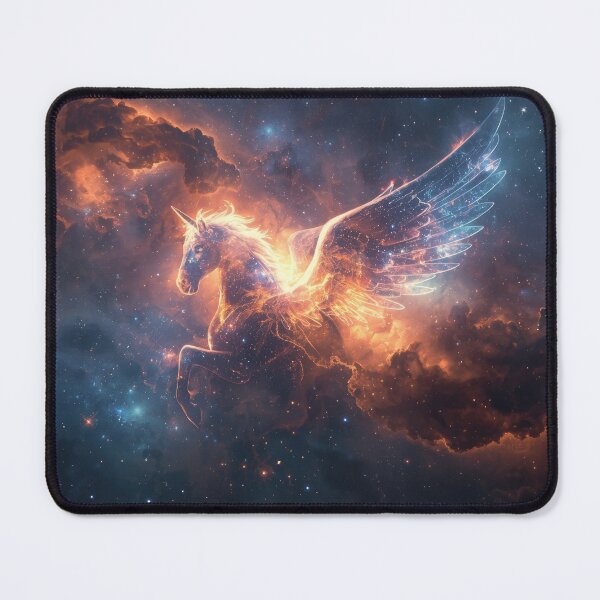 Item preview, Celestial Unicorn with Wings in Cosmic Space designed and sold by Nick Seidel.