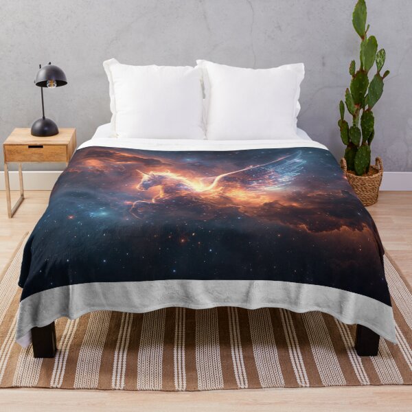 Item preview, Celestial Unicorn with Wings in Cosmic Space designed and sold by Nick Seidel.