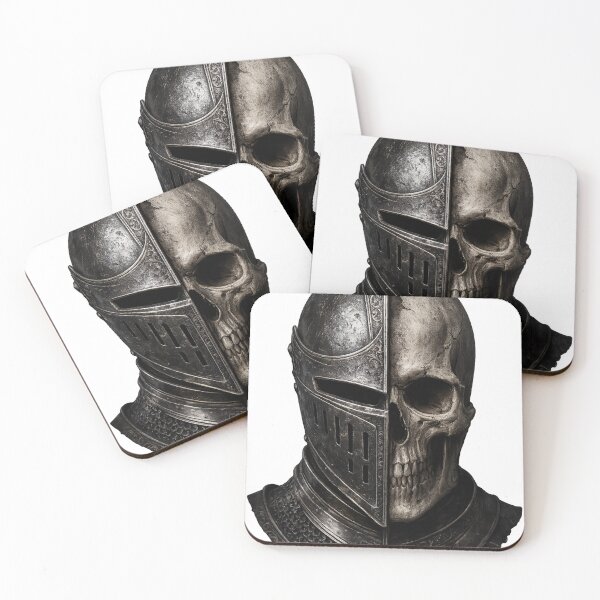 Item preview, Half Knight Half Skull – Dark Warrior Emblem designed and sold by Sticleg.