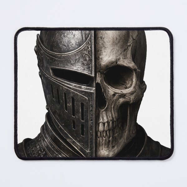 Item preview, Half Knight Half Skull – Dark Warrior Emblem designed and sold by Sticleg.