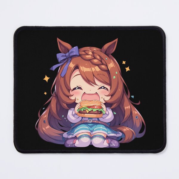 Item preview, Super Creek Uma Musume Pretty Derby Chibi Burger Joy designed and sold by earlobejerk.
