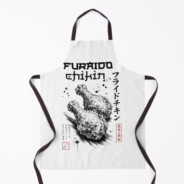 Item preview, Japanese Fried Chicken Ink Art | Furaido Chikin Sumi-e Food T-Shirt designed and sold by Thehatinthecat.