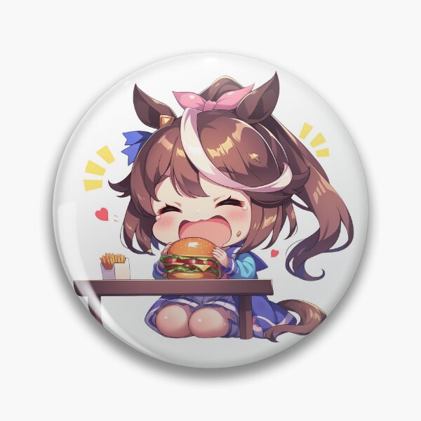 Item preview, Tokai Teio Uma Musume Chibi Burger Table Joy designed and sold by earlobejerk.