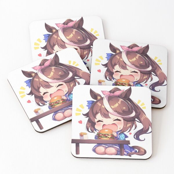 Item preview, Tokai Teio Uma Musume Chibi Burger Table Joy designed and sold by earlobejerk.