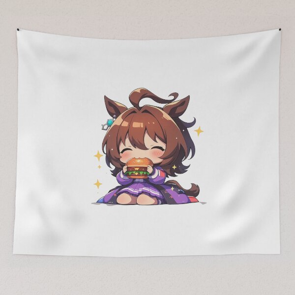 Item preview, Agnes Tachyon Uma Musume Chibi Burger Sparkle Experiment designed and sold by earlobejerk.