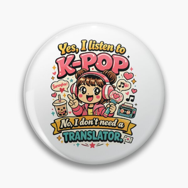 Item preview, Yes I listen to K-Pop | Funny retro design designed and sold by Pineapple-Tree.
