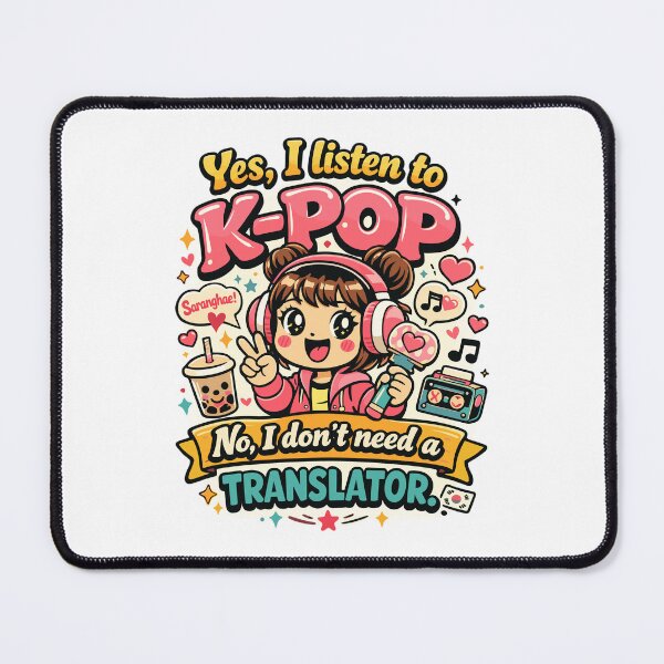 Item preview, Yes I listen to K-Pop | Funny retro design designed and sold by Pineapple-Tree.