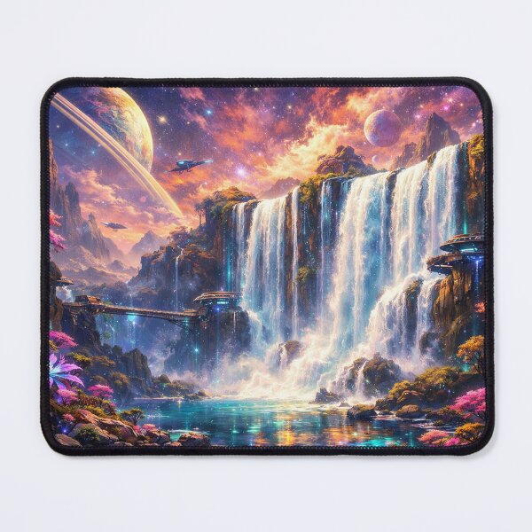Item preview, Futuristic landscape full of color and energy designed and sold by Sigtrix.