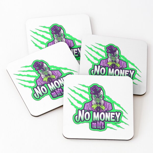 Item preview, No Money No Life Joker Mascot Design designed and sold by Articora.