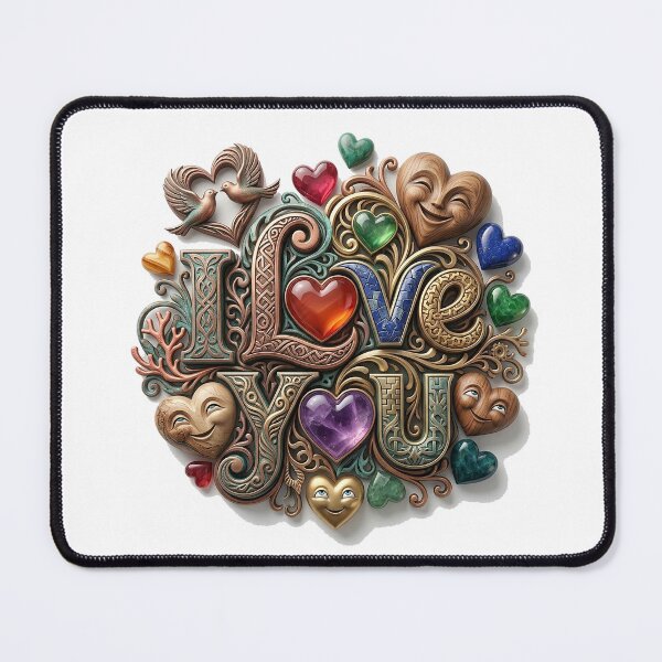 Item preview, Ornate Love You Heart Design designed and sold by BlissBlvdShop.