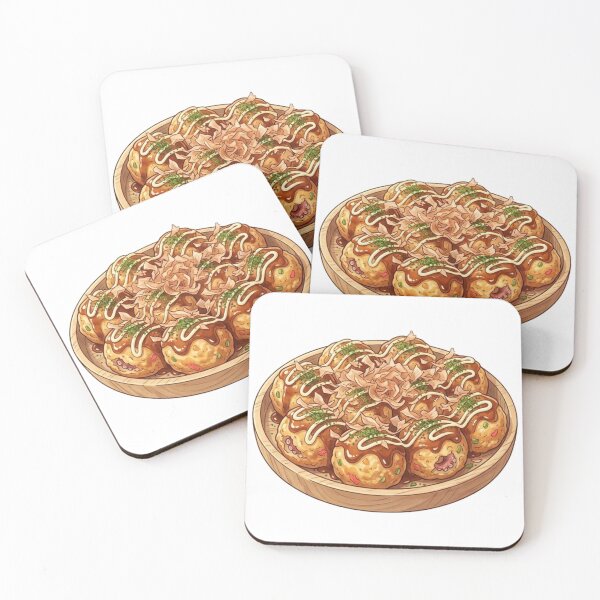 Item preview, Delicious Takoyaki Japanese Street Food Cute Food Illustration designed and sold by vekotpu.