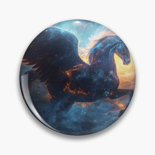 Item preview, Caballo alado cósmico en la galaxia designed and sold by Nick Seidel.