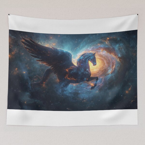 Item preview, Cosmic Winged Horse in Galaxy designed and sold by Nick Seidel.