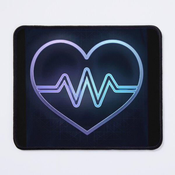 Item preview, Neon Heartbeat Lifeline EKG designed and sold by QuirkyCloud Designs.