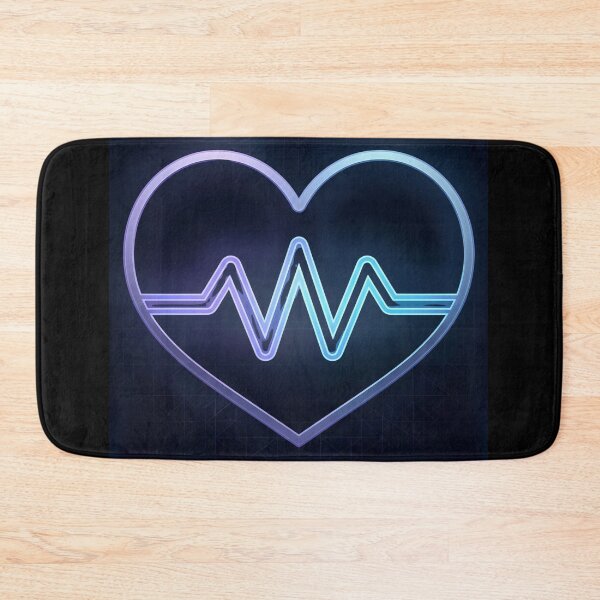 Item preview, Neon Heartbeat Lifeline EKG designed and sold by QuirkyCloud Designs.