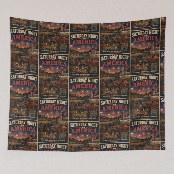 Item preview, Vintage Baseball Diner Americana Summer Night Poster designed and sold by TheTrendsDesk.