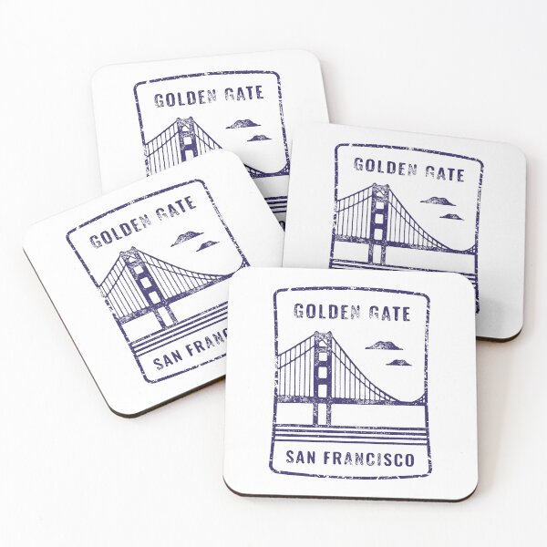 Item preview, Vintage Golden Gate San Francisco Travel Stamp designed and sold by RickTShop.