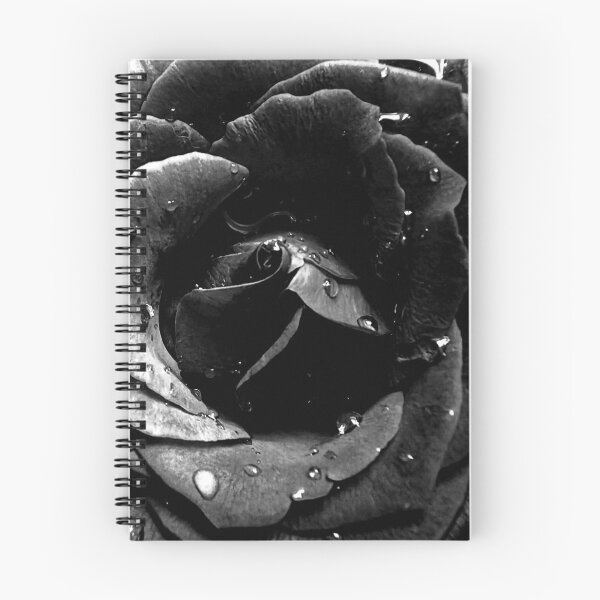 Item preview, Dark Moody Black Rose Macro with Dew Drops designed and sold by MariaAteva.