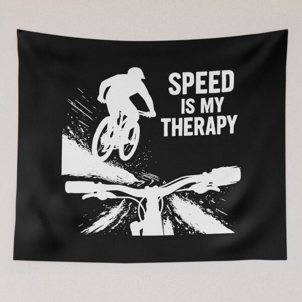 Item preview, Speed Is My Therapy - MTB Downhill Jump POV designed and sold by Pineapple-Tree.
