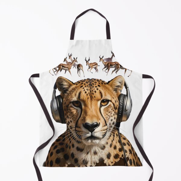 Item preview, Cheetah's Swift Rhythms - Cool Music Lover Wildlife Portrait Classic T-Shirt  designed and sold by SupernovaNote.