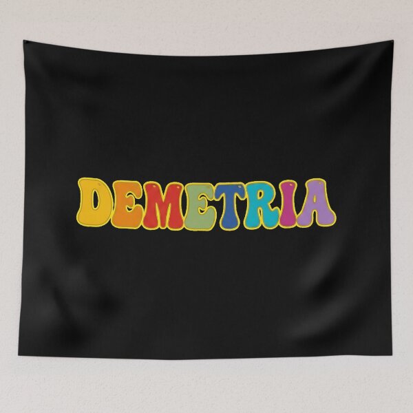 Item preview, ❤️ Demetria Personalized Name Wavy Retro Shirt, Coffee Mug, Sticker Gift designed and sold by HelixPedia.