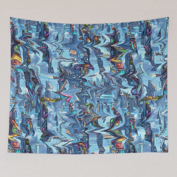 Item preview, A shimmering future city in motion designed and sold by Sigtrix.