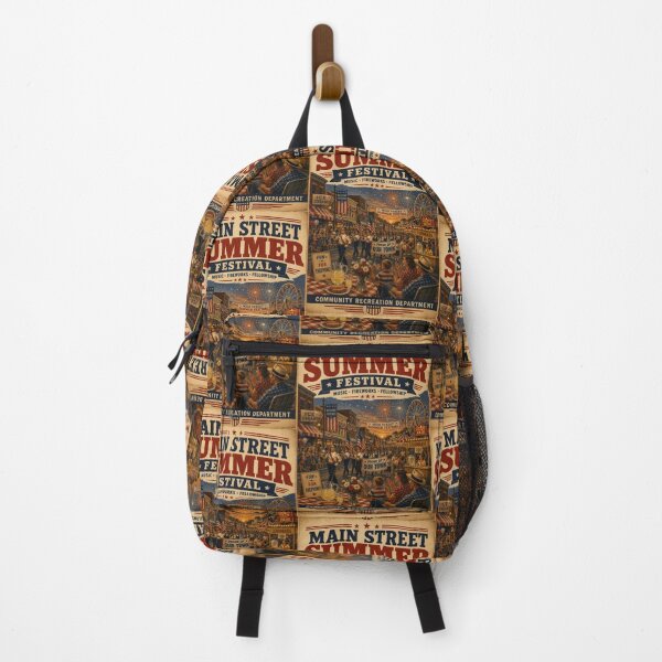 Item preview, Main Street Summer Festival Americana Retro Community Celebration designed and sold by TheTrendsDesk.