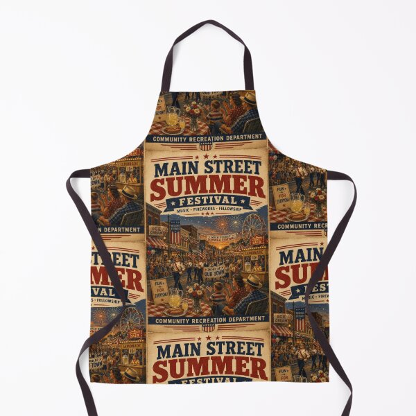 Item preview, Main Street Summer Festival Americana Retro Community Celebration designed and sold by TheTrendsDesk.