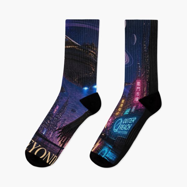 Item preview, Neon Galaxy Outpost – Cyberpunk Space Explorer Art designed and sold by Shaw1Berry.
