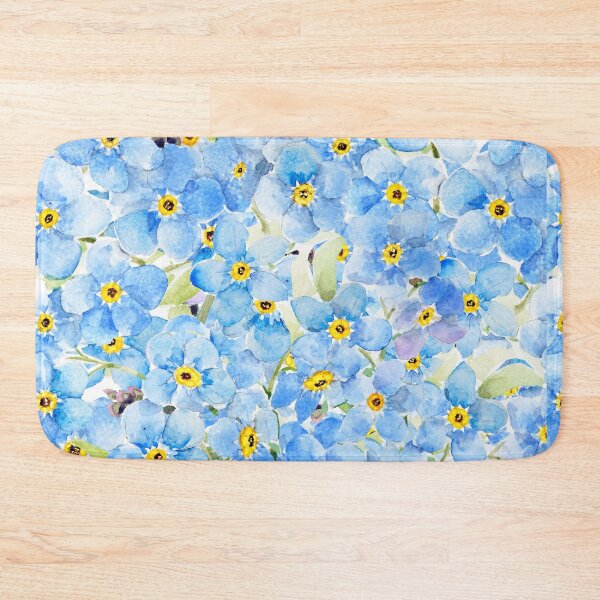 Item preview, hand painted blue forget me not pattern 2026  designed and sold by ColorandColor.