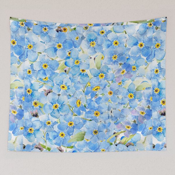 Item preview, hand painted blue forget me not pattern 2026  designed and sold by ColorandColor.