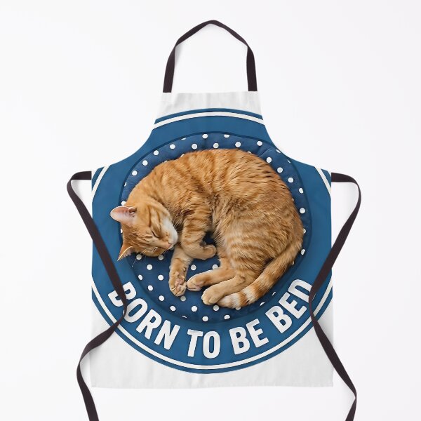 Item preview, Born to Be Bed Funny Sleeping Cat Pun Design designed and sold by ToxicInkArt.
