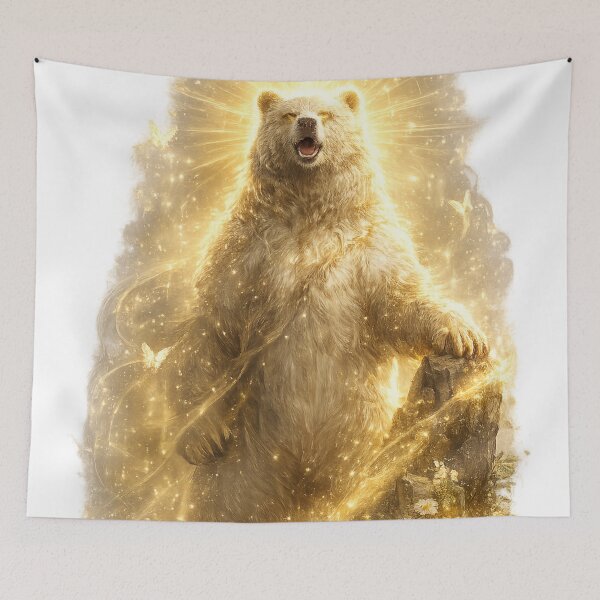 Item preview, Radiant Forest Bear | Guardian of Golden Light designed and sold by Sticleg.