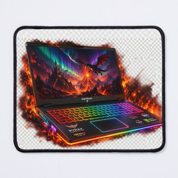 Item preview, Fiery Laptop designed and sold by crayonpixels.