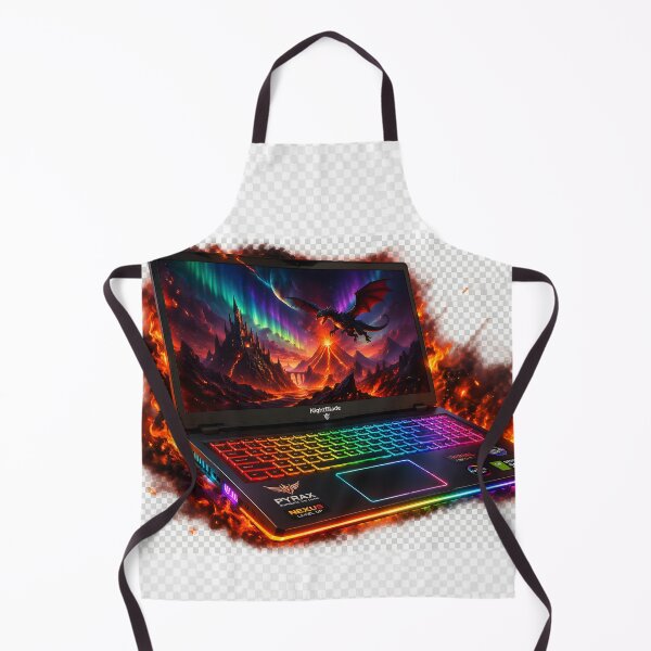 Item preview, Fiery Laptop designed and sold by crayonpixels.