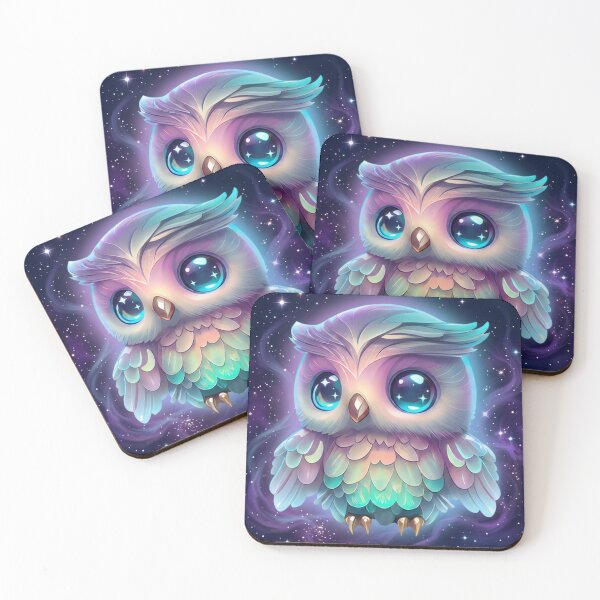 Item preview, Cute Celestial Galaxy Baby Owl designed and sold by QuirkyCloud Designs.