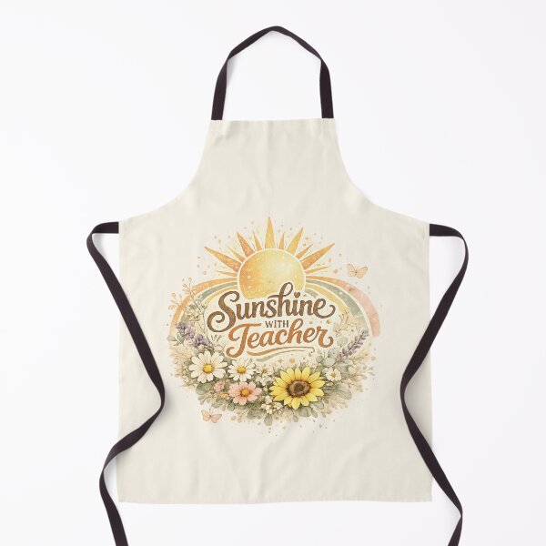 Item preview, Sunshine With Teacher Floral Rainbow Watercolor designed and sold by Chic_Clip_Craft.