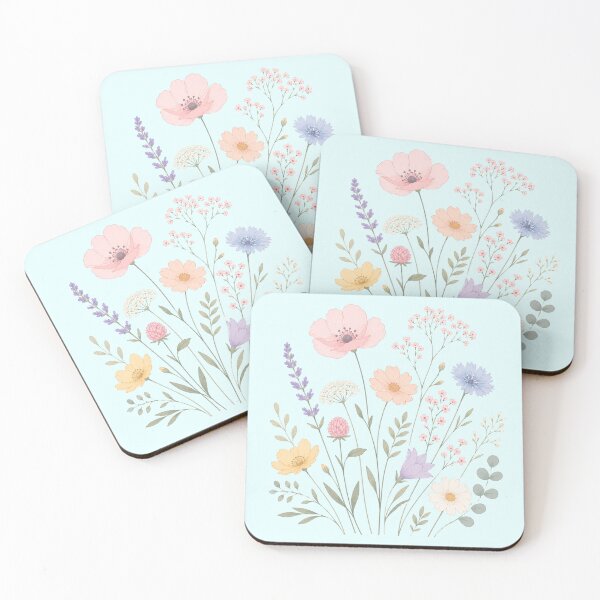 Item preview, Pastel Wildflower Bouquet Botanical Clipart designed and sold by Sn1ver.