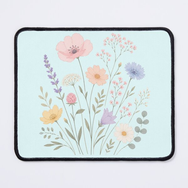 Item preview, Pastel Wildflower Bouquet Botanical Clipart designed and sold by Sn1ver.