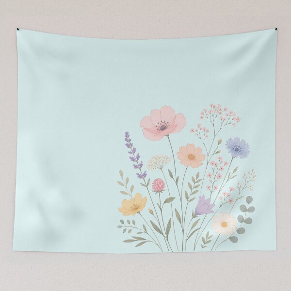 Item preview, Pastel Wildflower Bouquet Botanical Clipart designed and sold by Sn1ver.