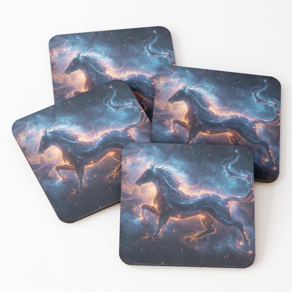 Item preview, Galactic Unicorn Running Through Cosmic Space designed and sold by Nick Seidel.