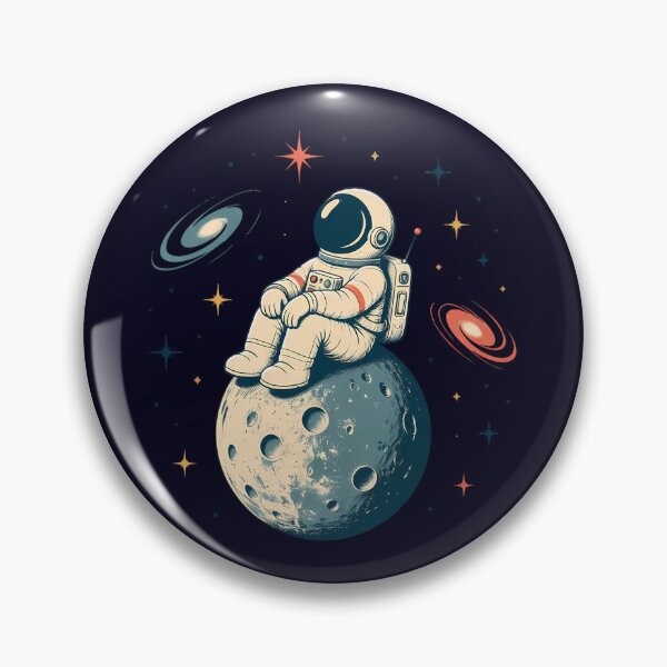 Item preview, Relaxing Astronaut on Moon designed and sold by andromeda-redd.